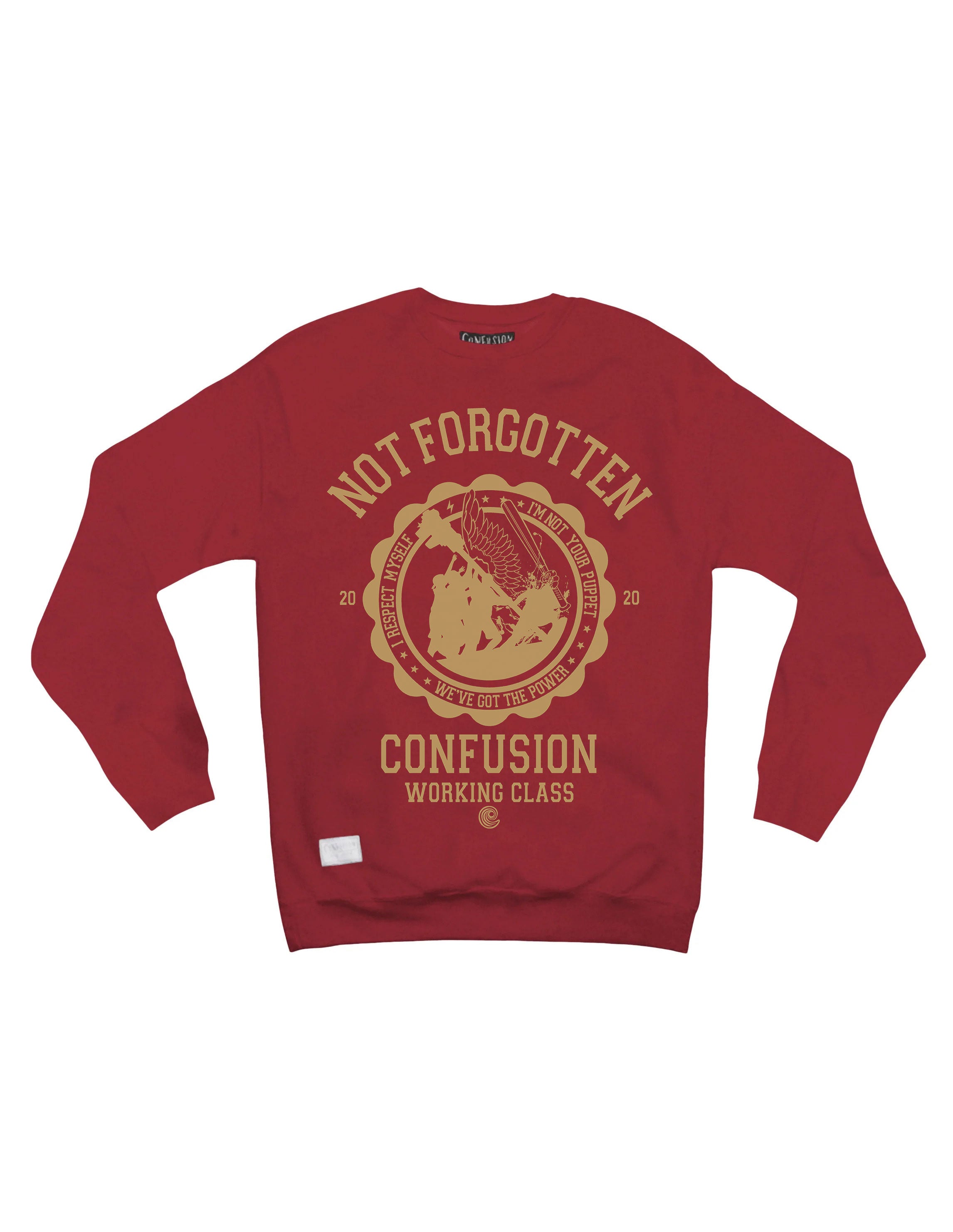 NOT FORGOTTEN TILE CREWNECK GOLD