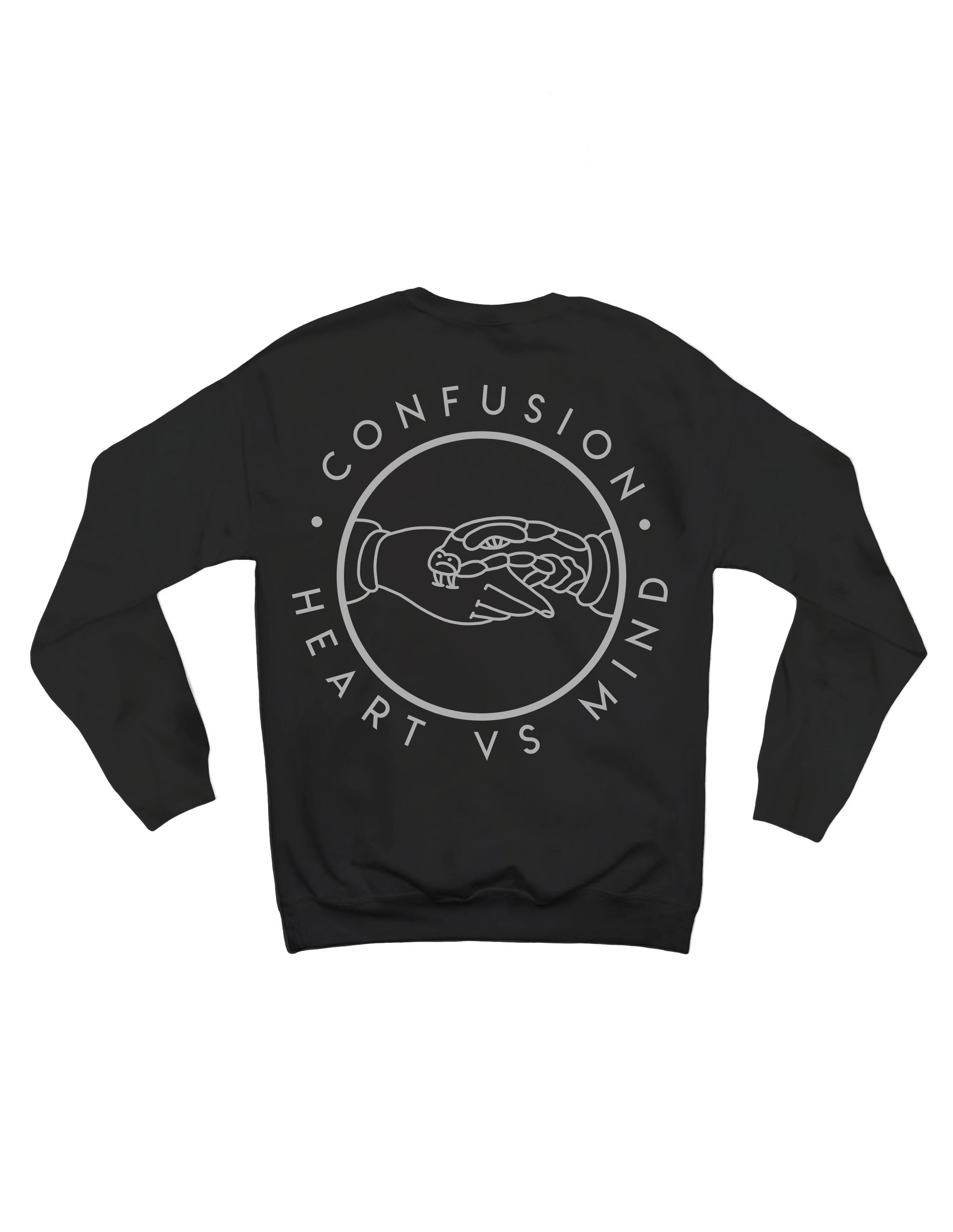 DEAL BLACK CREWNECK SILVER GREY