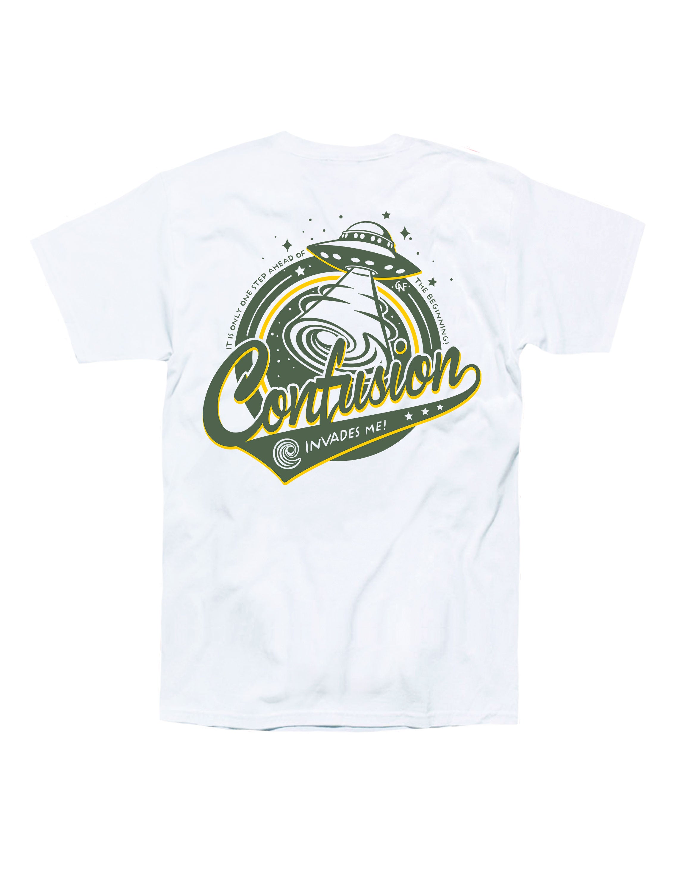 INVADERS V2 WHITE TSHIRT KHAKI