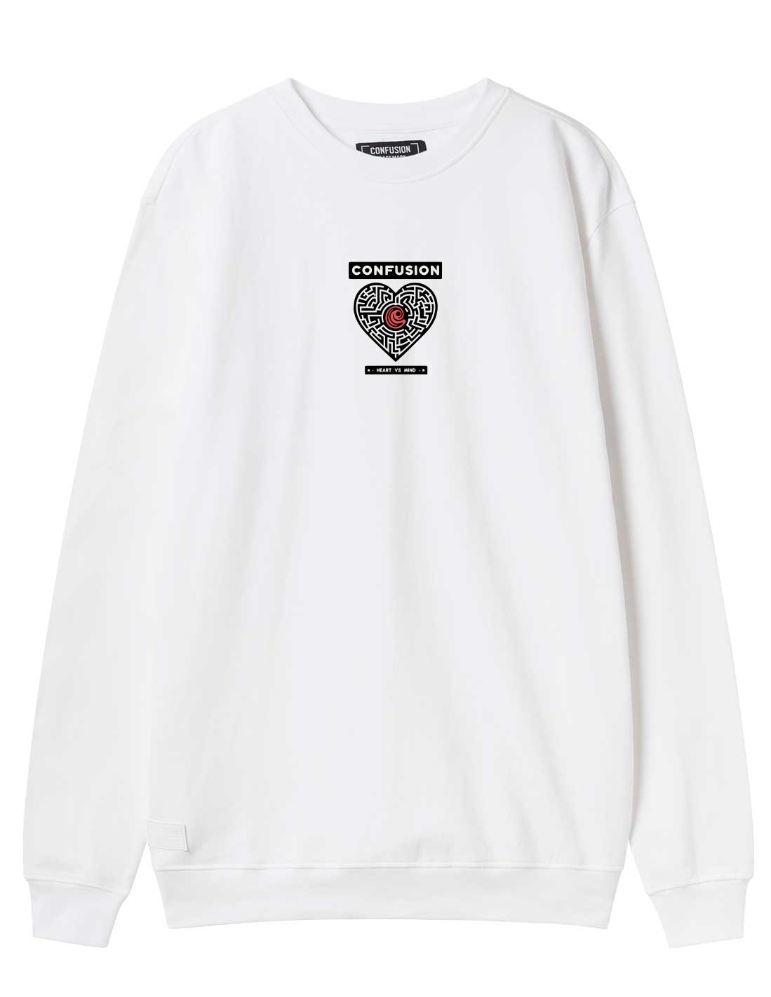 BRAVE;DMIND WHITE CREWNECK