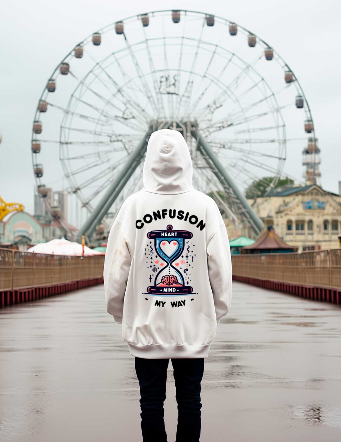 SOUL CLOCK WHITE HOODIE