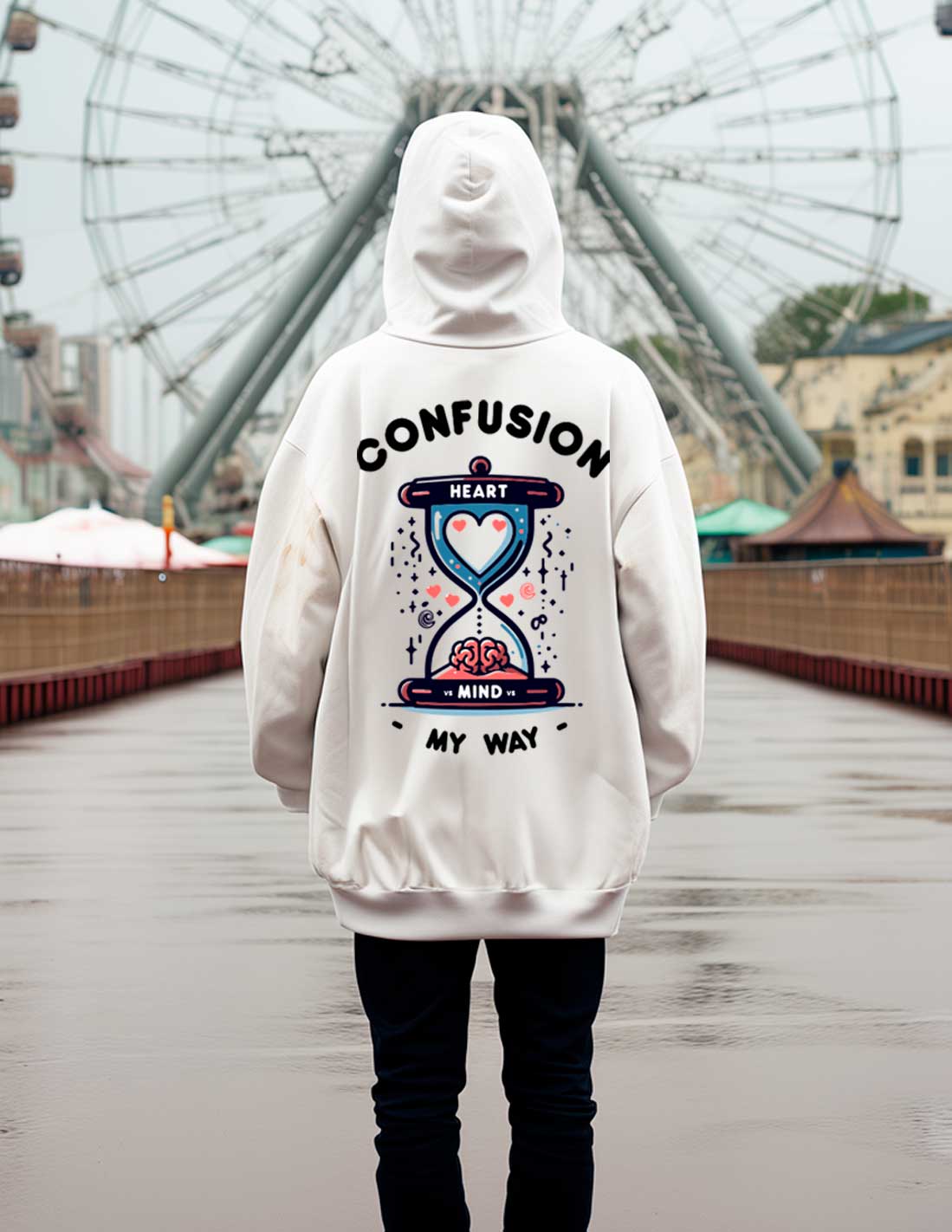 SOUL CLOCK WHITE HOODIE