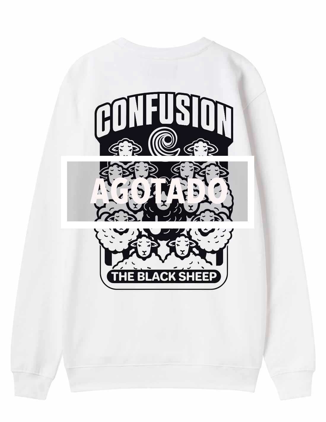 THE BLACK SHEEP WHITE CREWNECK LIMITED EDITION