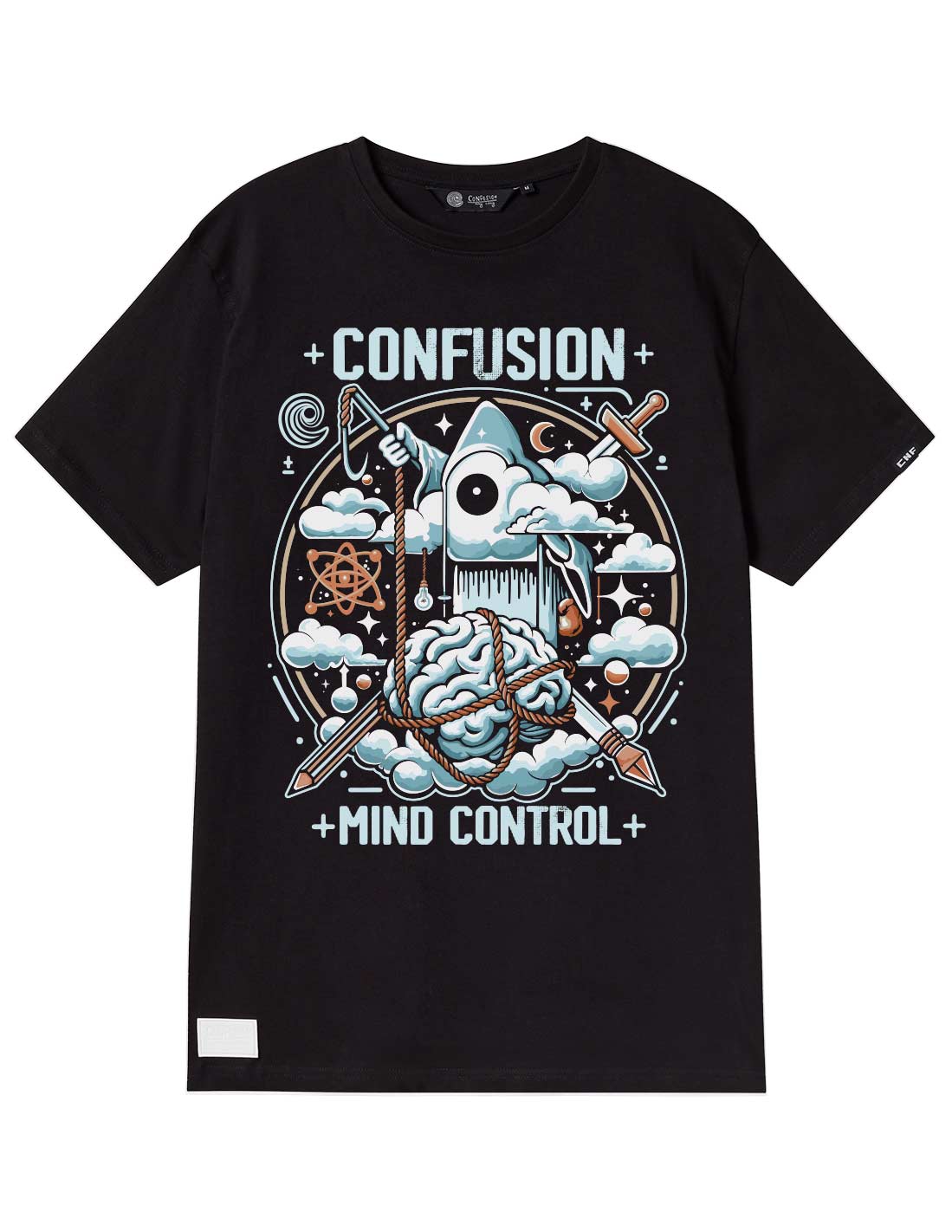 MIND CONTROL BLACK TSHIRT