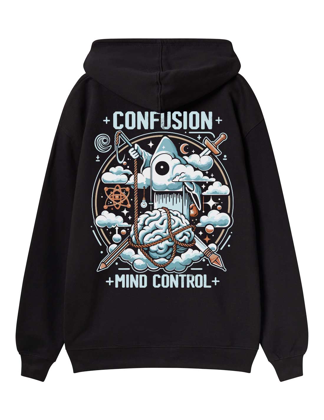 MIND CONTROL BLACK HOODIE