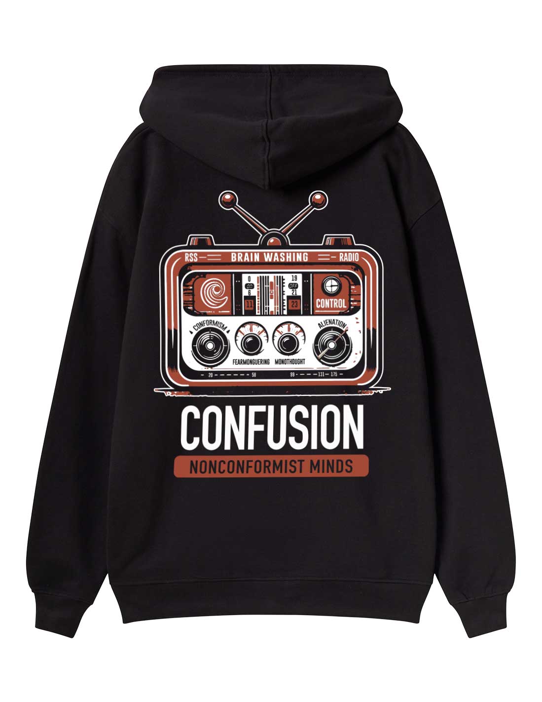 NONCONFORMIST BLACK HOODIE