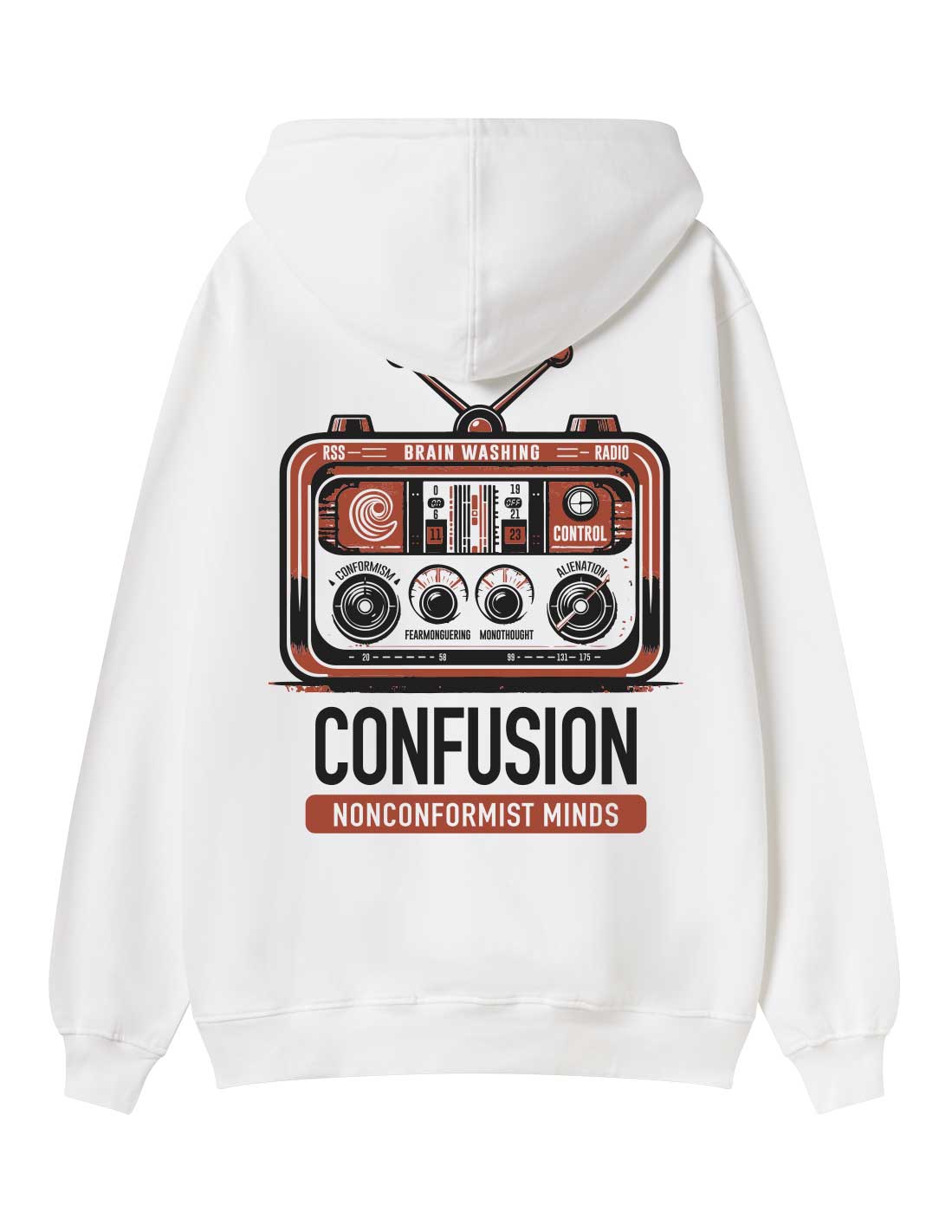 NONCONFORMIST WHITE HOODIE