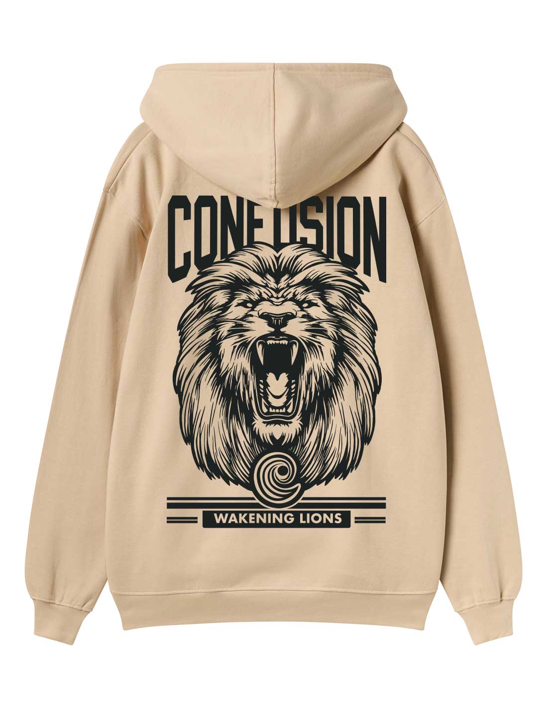 WAKENING LIONS CREAM HOODIE