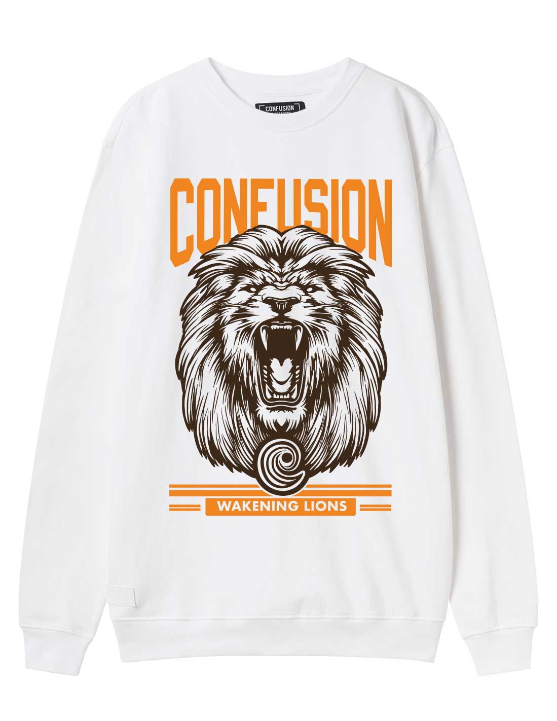 WAKENING LIONS WHITE CREWNECK