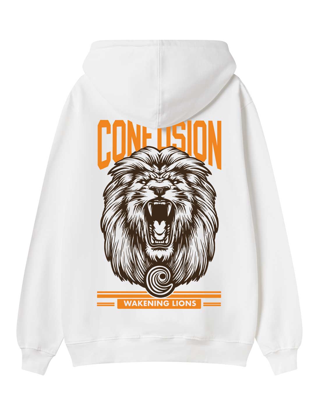 WAKENING LIONS WHITE HOODIE