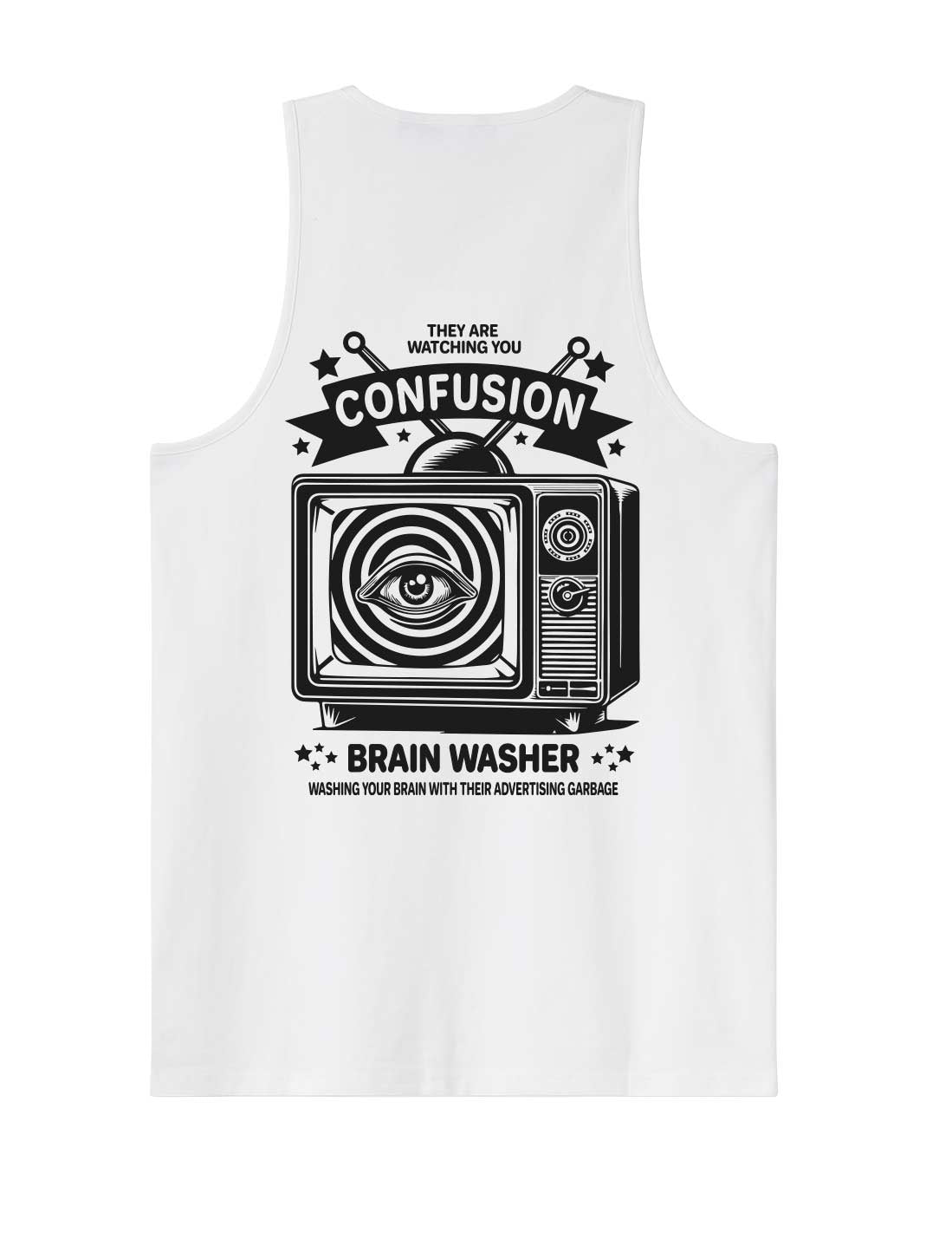 BRAIN WASHER WHITE TANK LIMITED EDITION