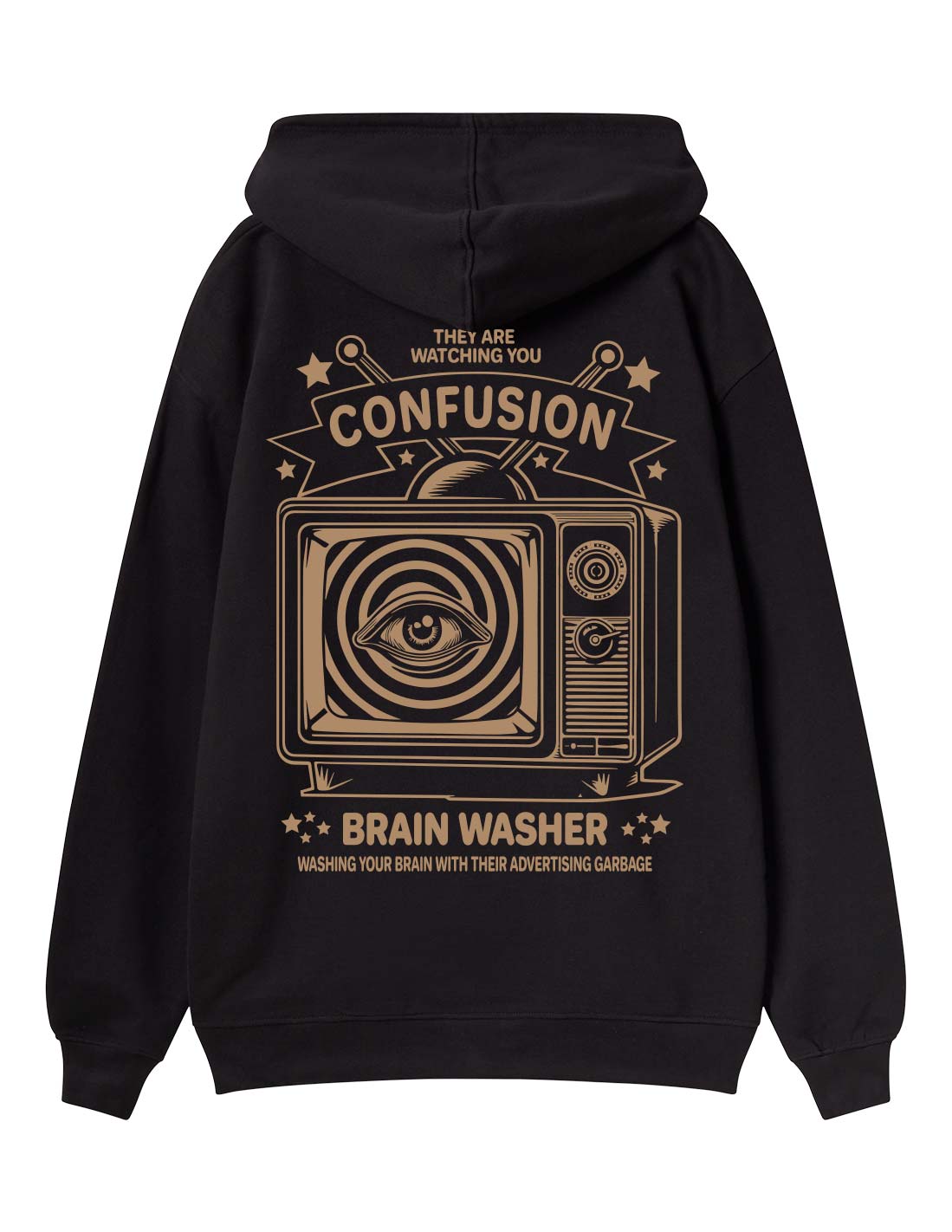 BRAIN WASHER BLACK HOODIE LIMITED EDITION