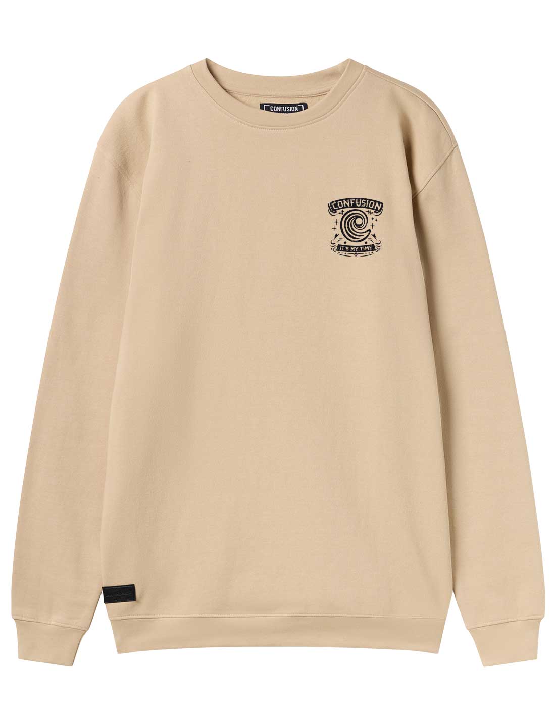 BLACK BIRD CREAM CREWNECK