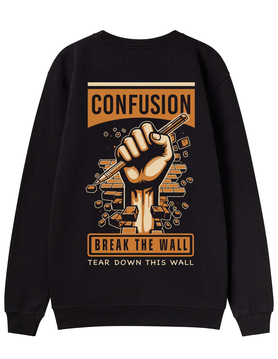 BREAK THE WALL BLACK CREWNECK LIMITED EDITION