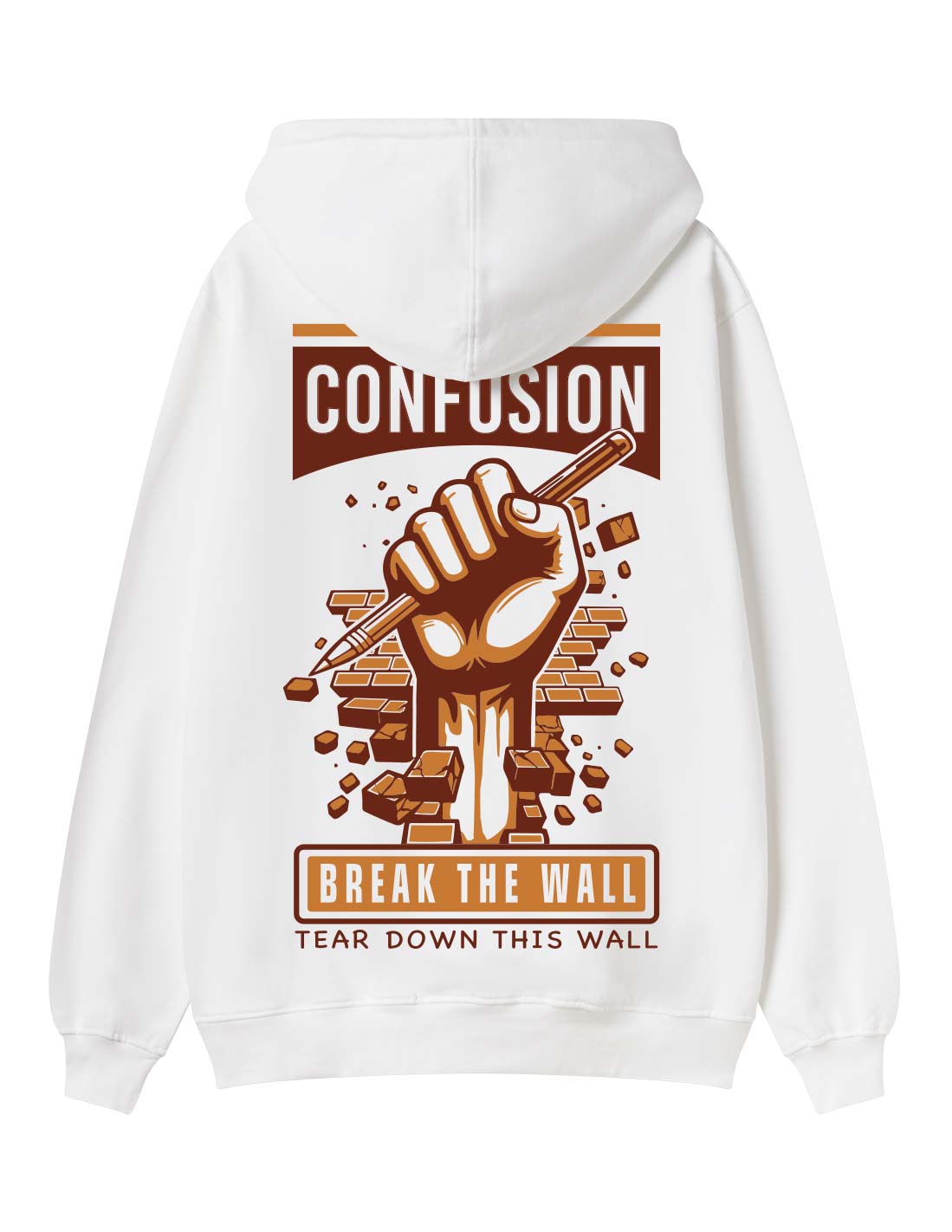 BREAK THE WALL WHITE HOODIE LIMITED EDITION