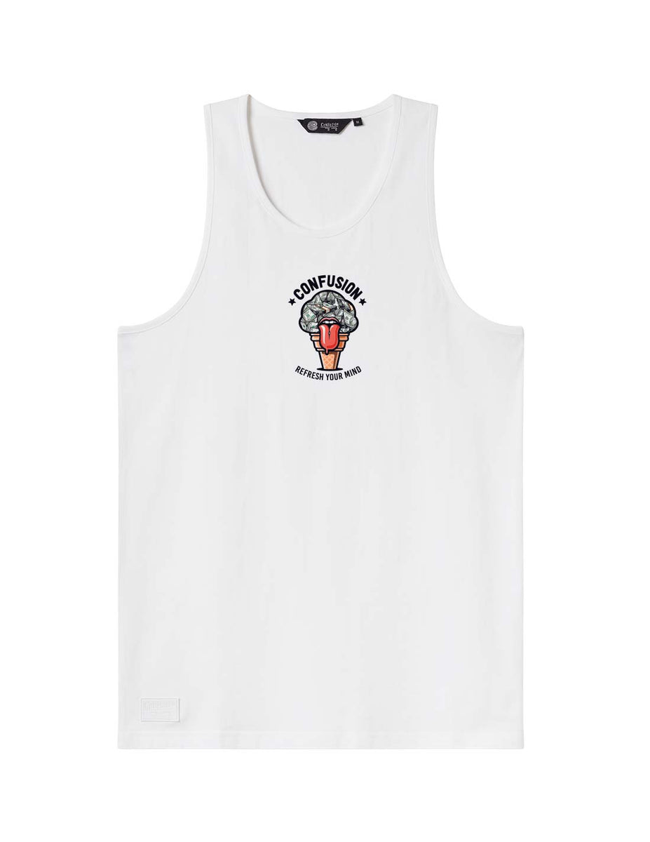 ICE MONEY WHITE TANK LIMITED EDITION – CONFUSION WEAR - My Way