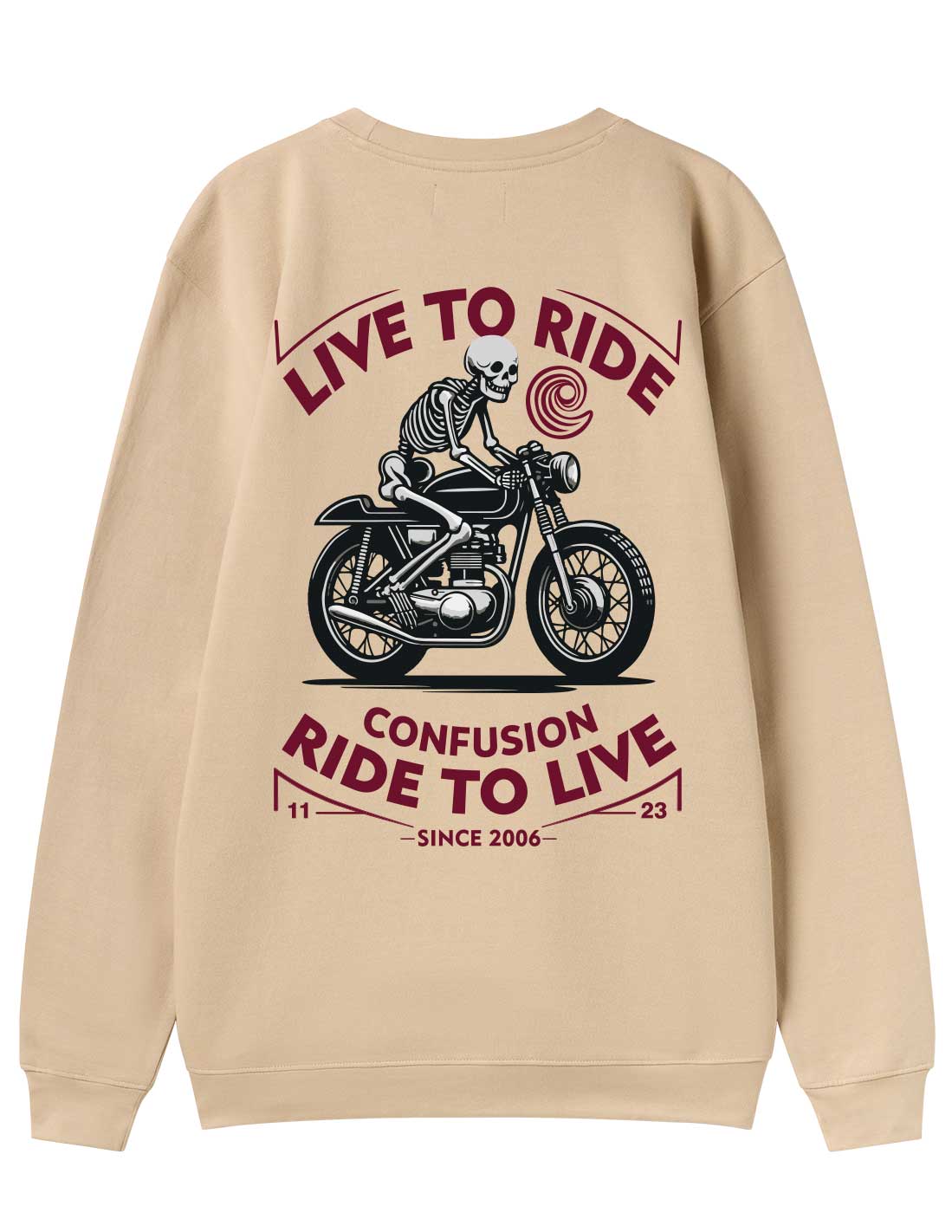 RIDELIFE CREAM CREWNECK