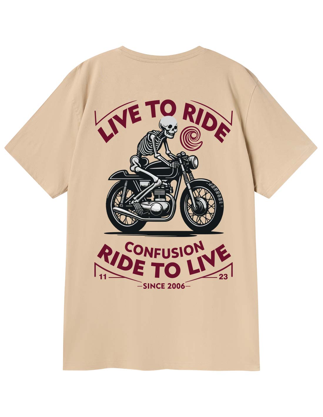 RIDELIFE CREAM TSHIRT