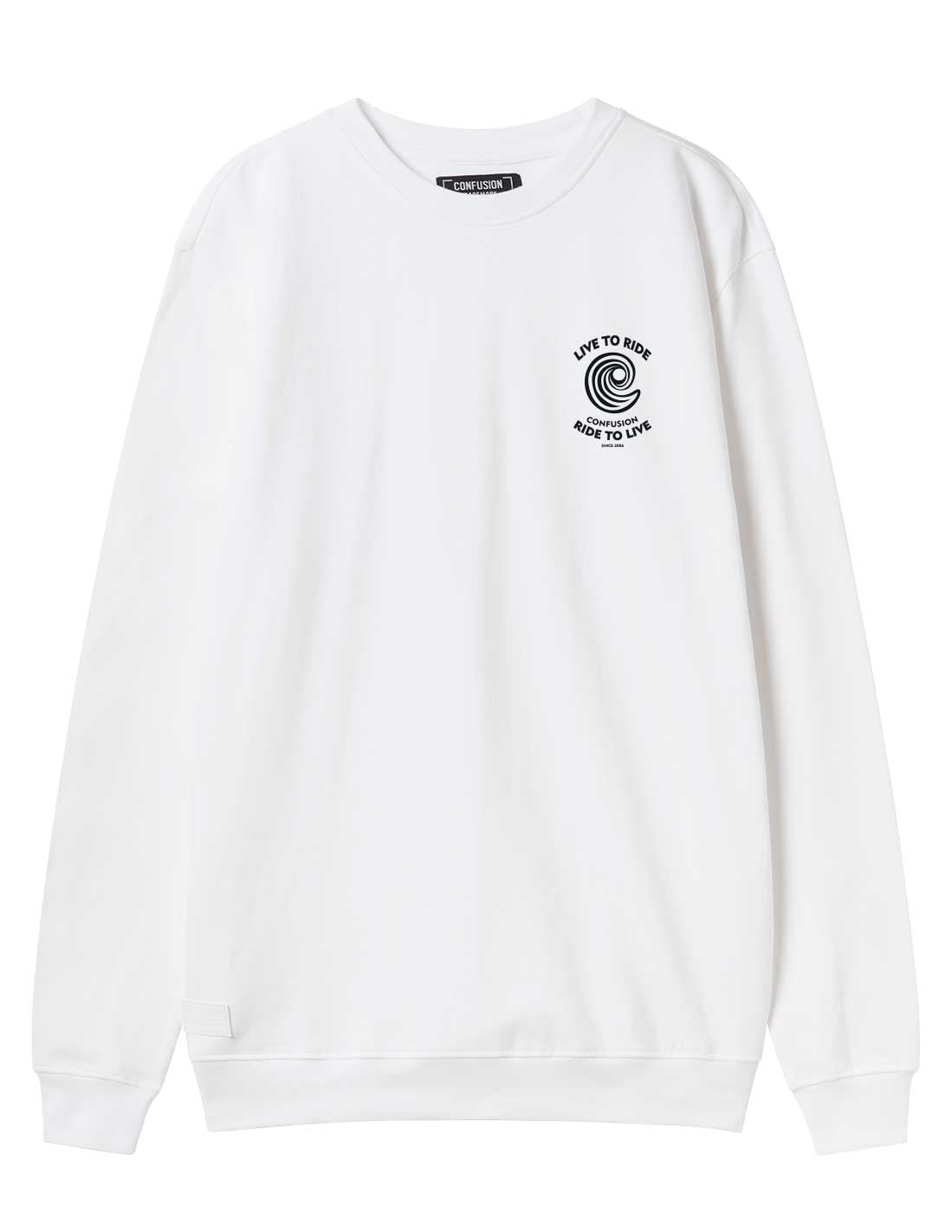 RIDELIFE WHITE CREWNECK