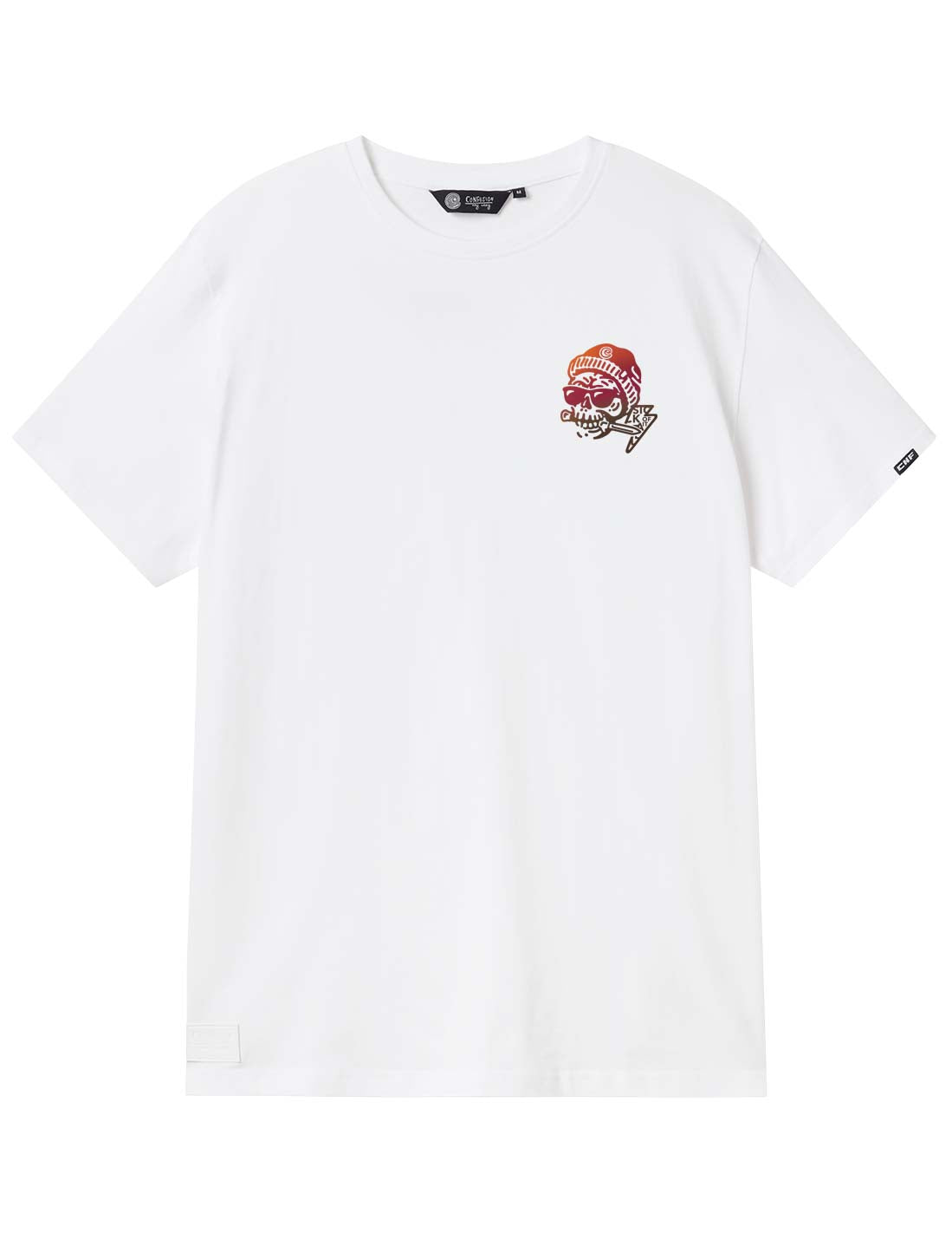 SKULL KNIFE WHITE TSHIRT LIMITED EDITION