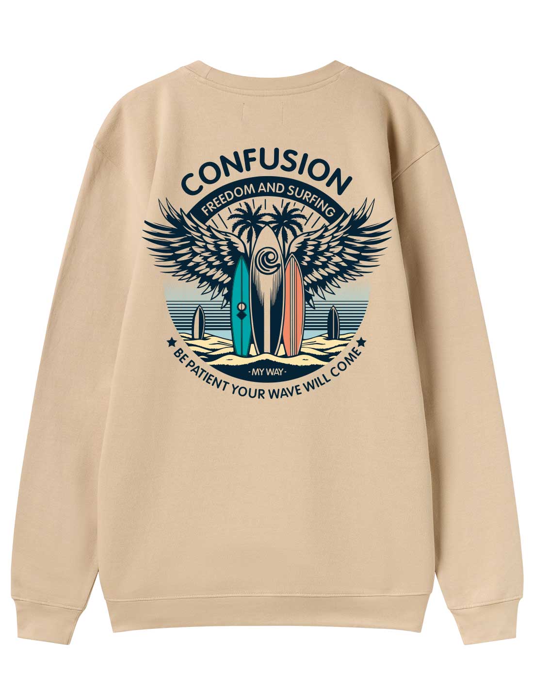 SURFWINGS CREAM CREWNECK LIMITED EDITION