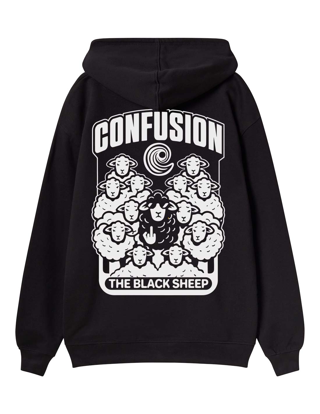 THE BLACK SHEEP BLACK HOODIE LIMITED EDITION