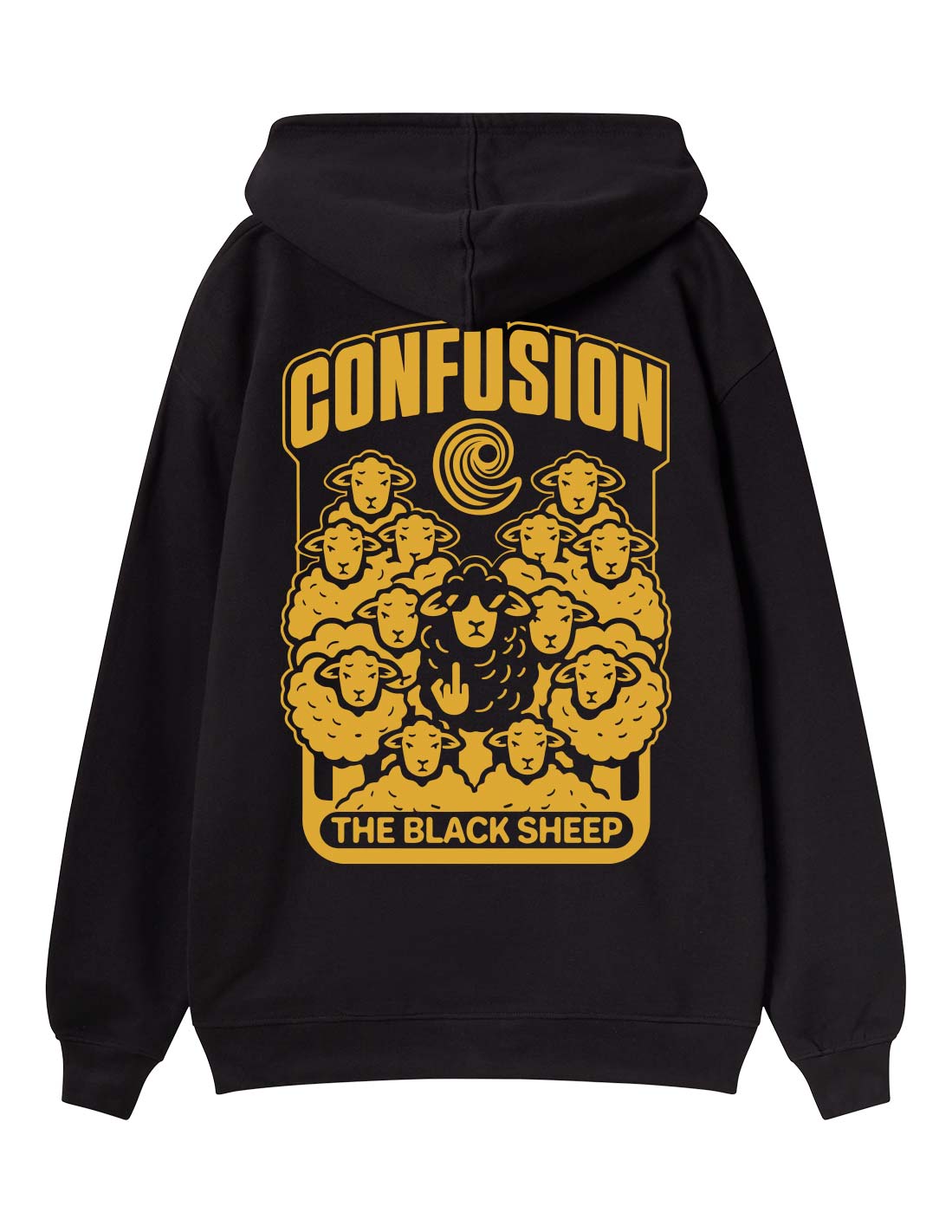 THE BLACK SHEEP BLACK & GOLD HOODIE LIMITED EDITION