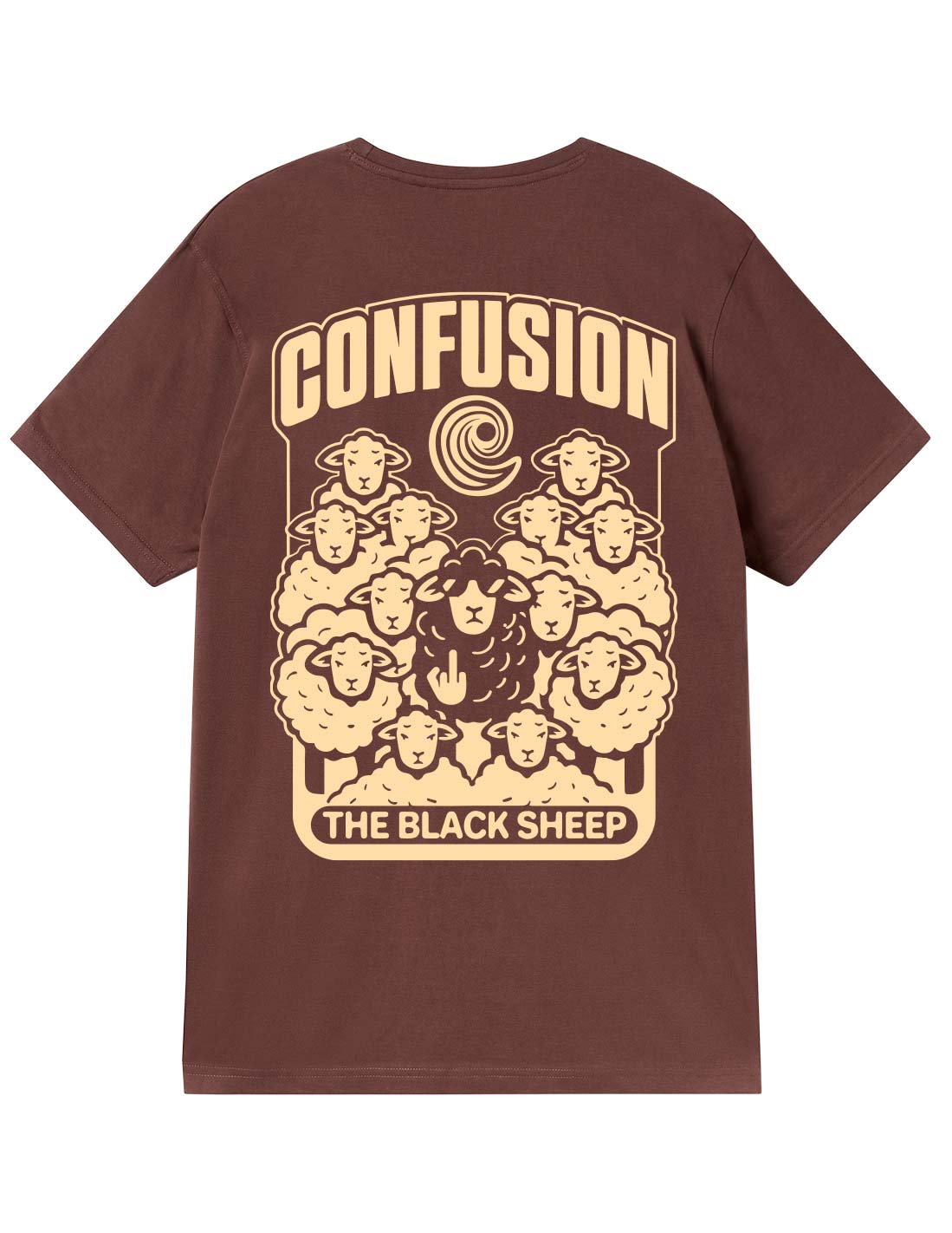 THE BLACK SHEEP CHOCO & CREAM TSHIRT LIMITED EDITION