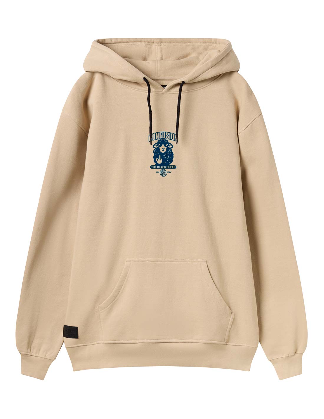 THE BLACK SHEEP CREAM & BLUE HOODIE LIMITED EDITION