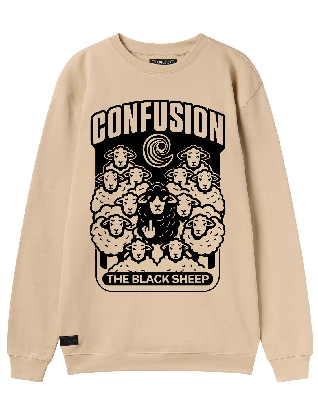 THE BLACK SHEEP CREAM CREWNECK LIMITED EDITION