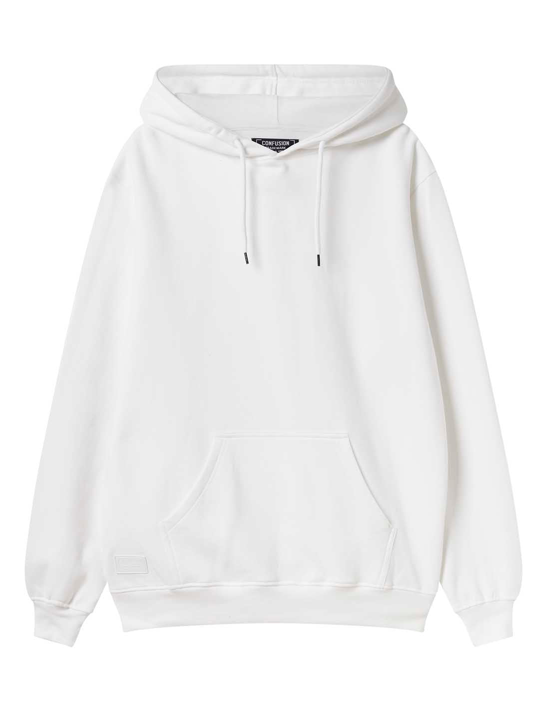 CLEAN CONFUSION WHITE HOODIE