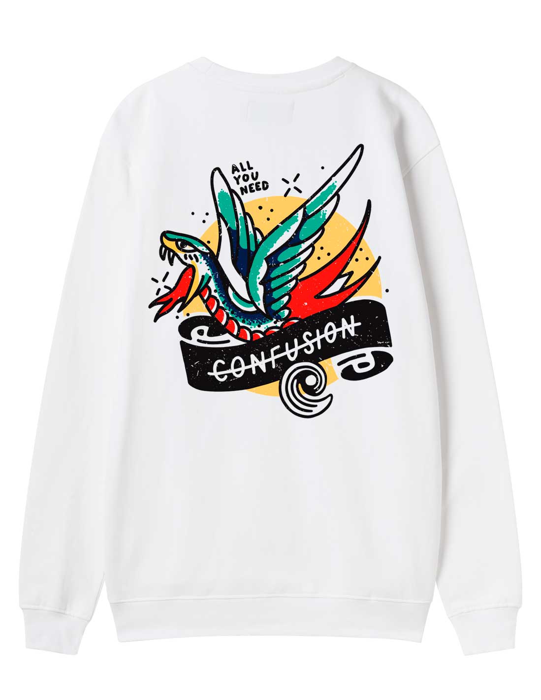 NEED WHITE CREWNECK LIMITED EDITION