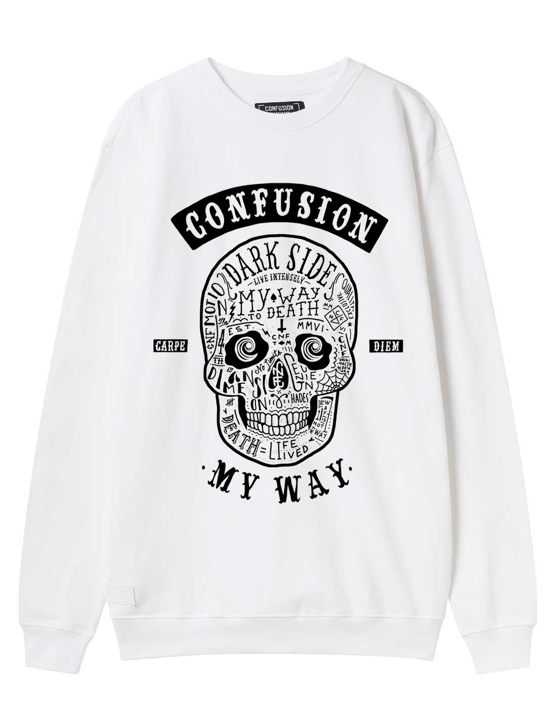 SKULL WHITE CREWNECK LIMITED EDITION