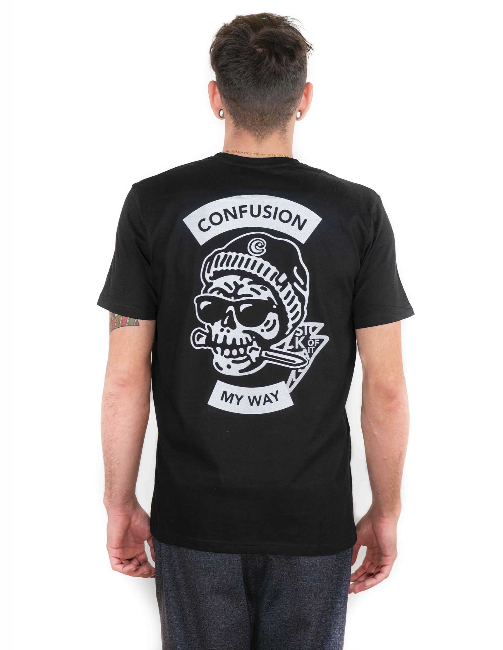 SKULL KNIFE BLACK TSHIRT