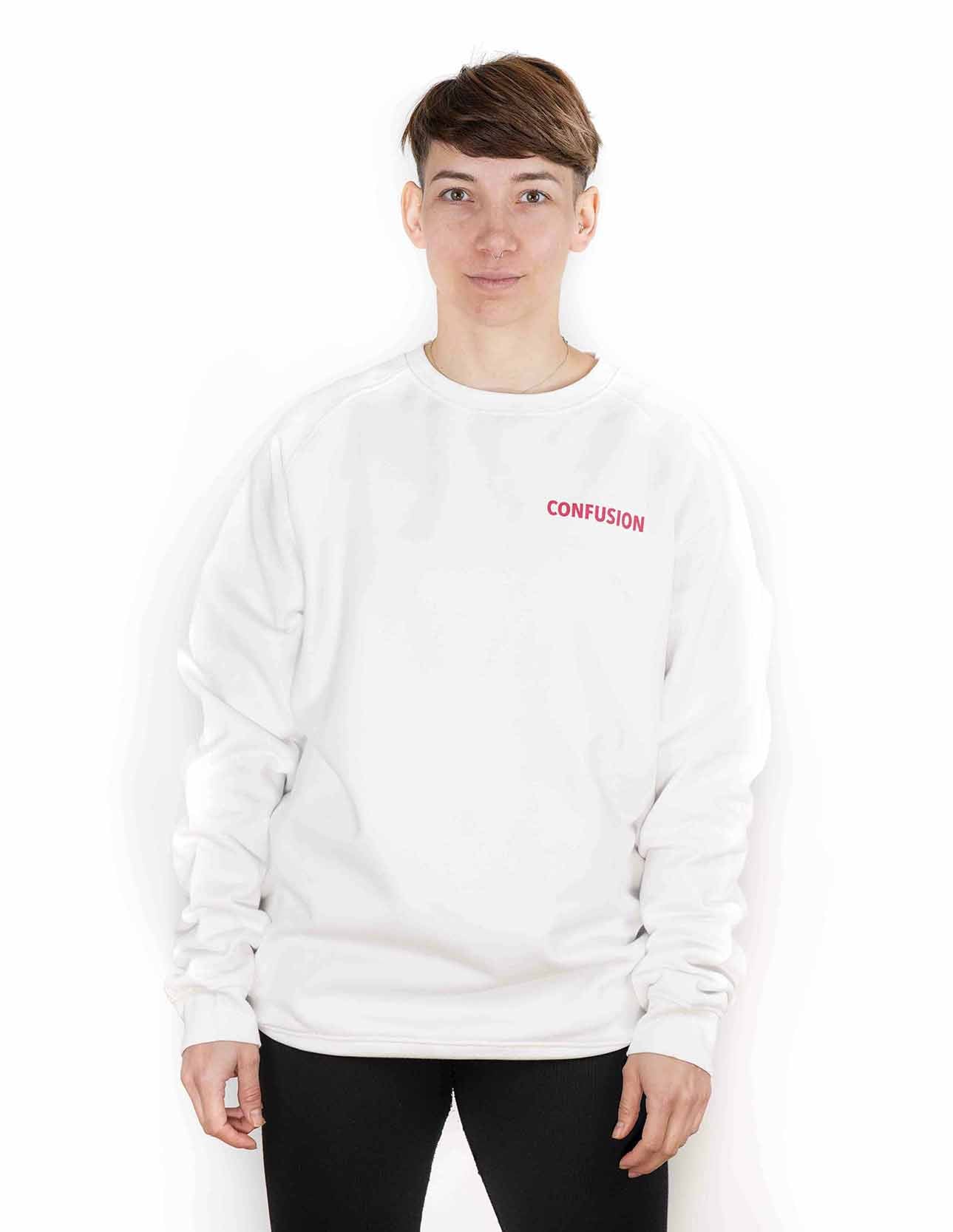 FIST RUB WHITE CREWNECK