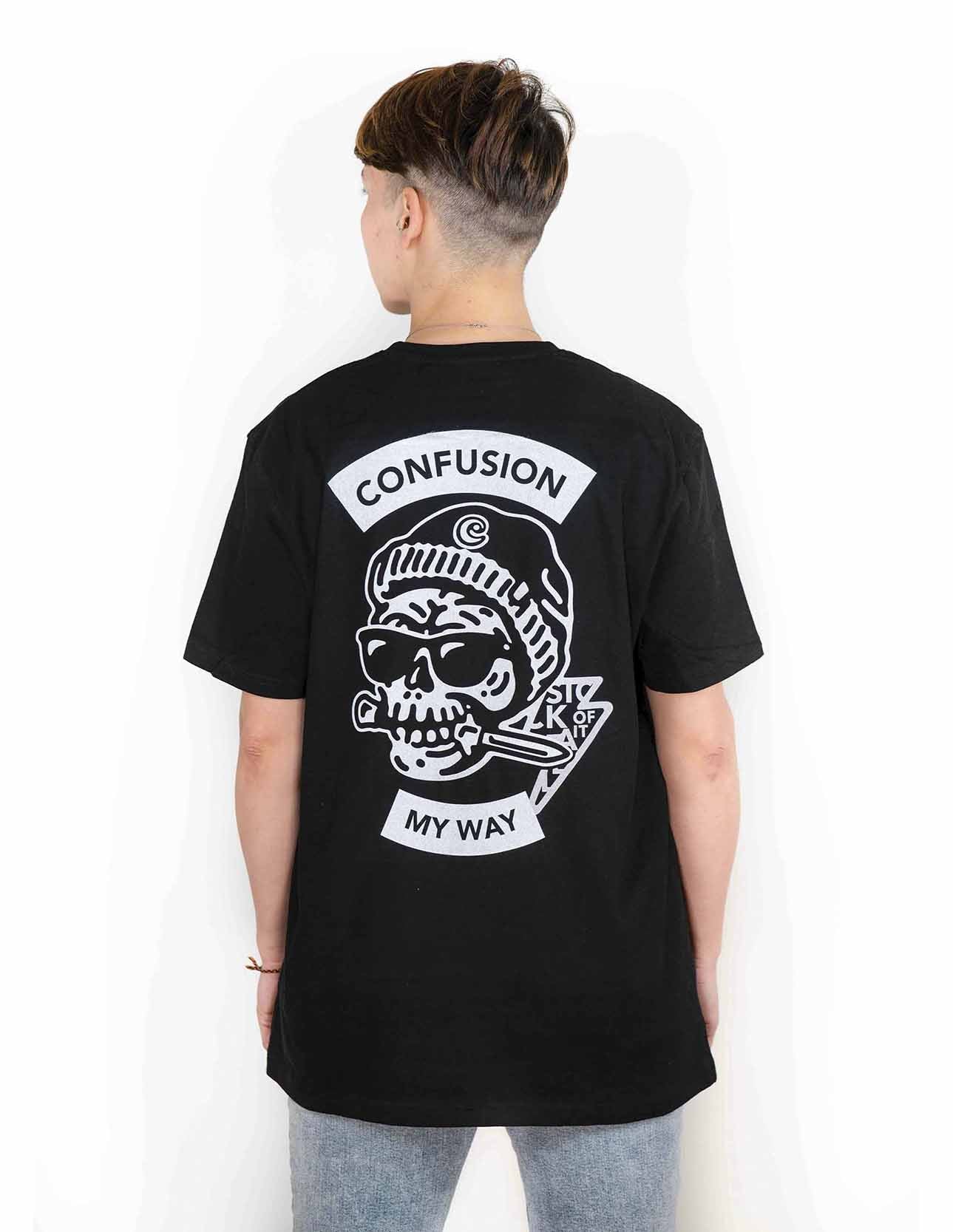 SKULL KNIFE BLACK TSHIRT