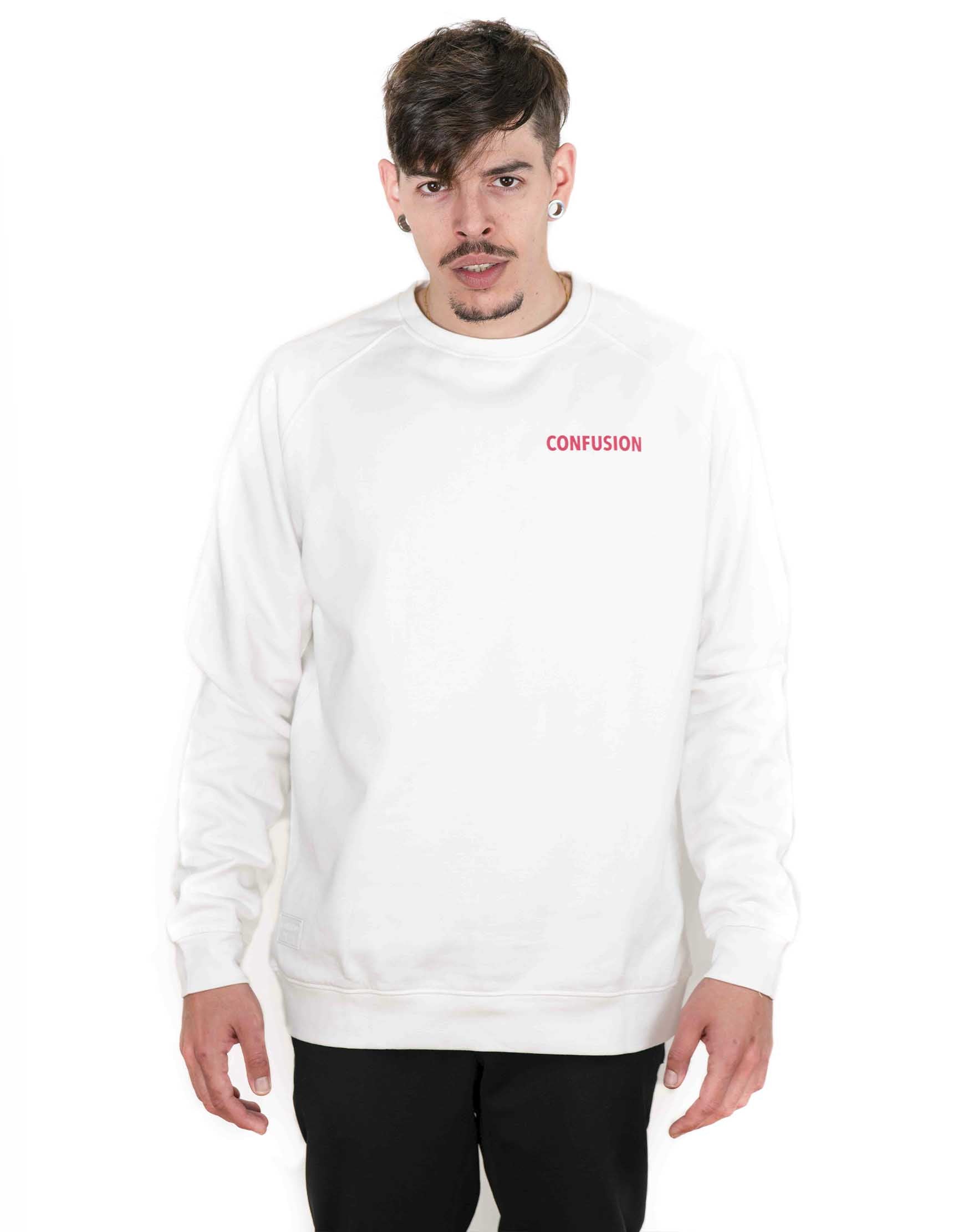 FIST RUB WHITE CREWNECK