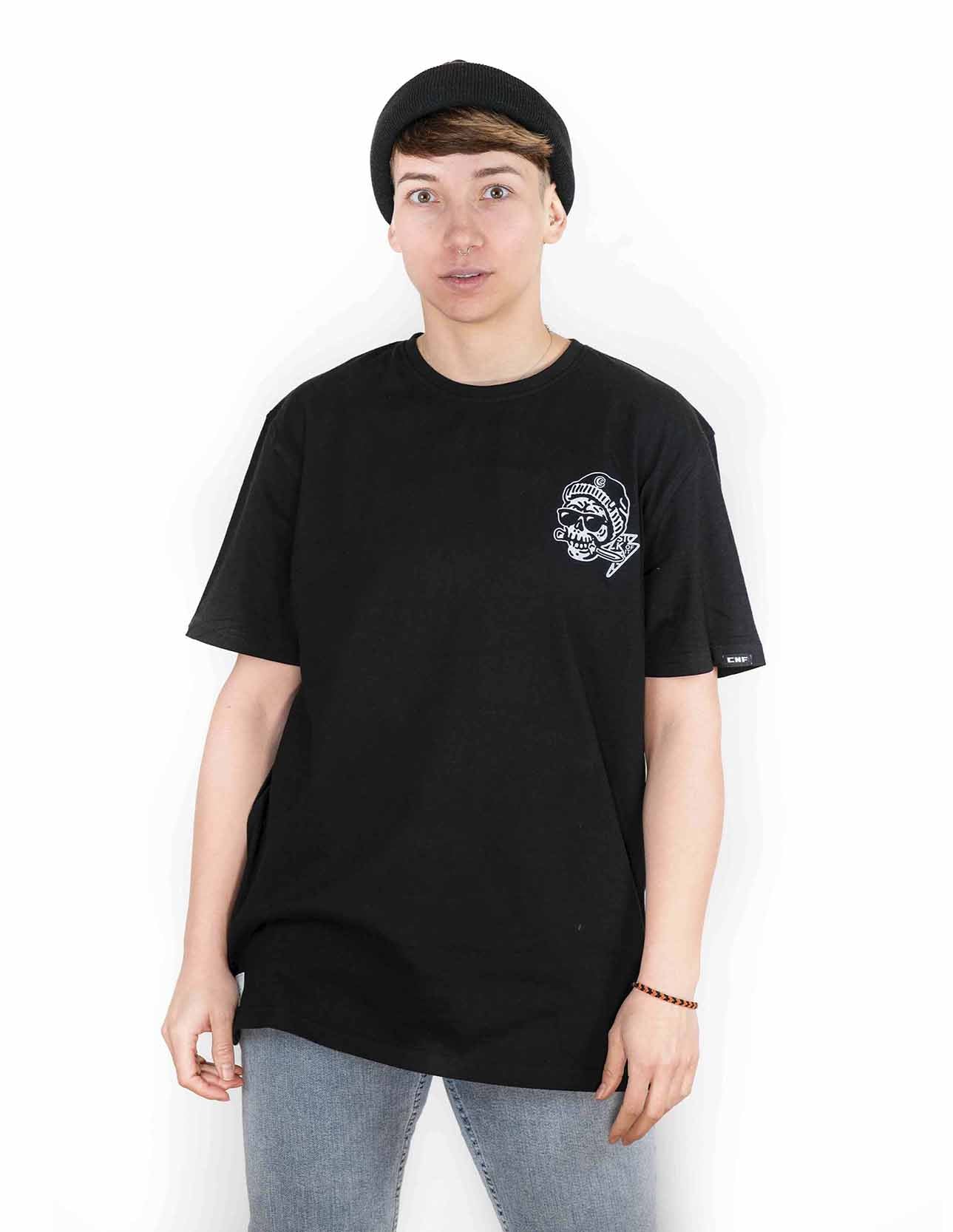 SKULL KNIFE BLACK TSHIRT