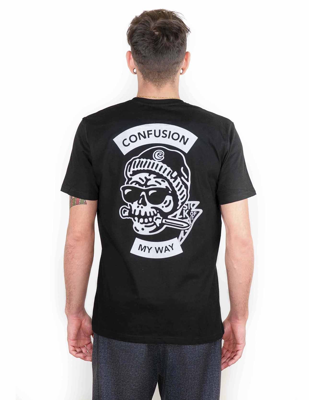 SKULL KNIFE BLACK TSHIRT