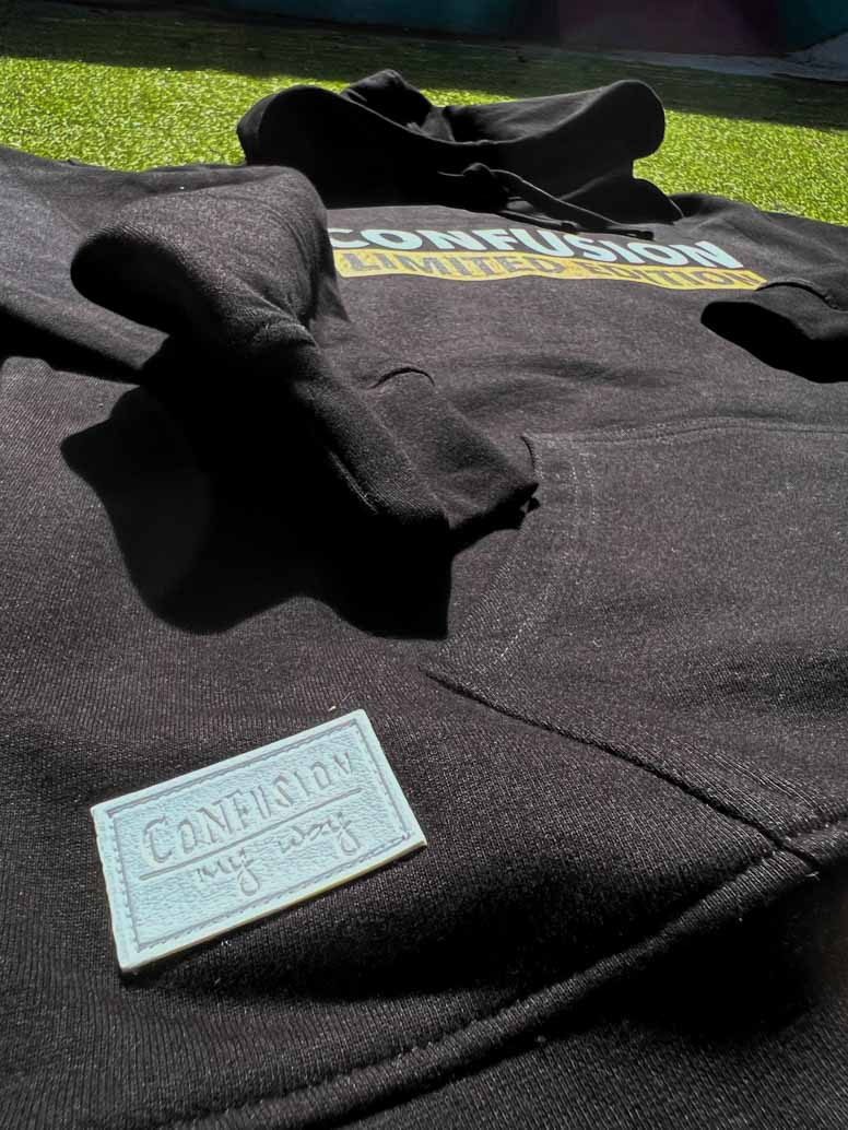 CONFUSION LIMITED EDITION BLACK HOODIE COLOR