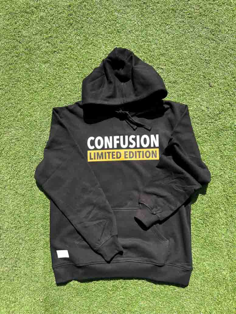 CONFUSION LIMITED EDITION BLACK HOODIE COLOR