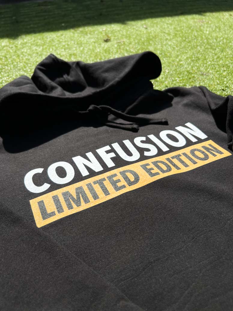 CONFUSION LIMITED EDITION BLACK HOODIE COLOR