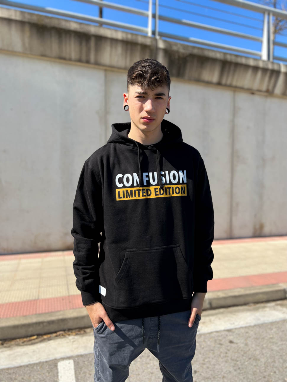 CONFUSION LIMITED EDITION BLACK HOODIE COLOR