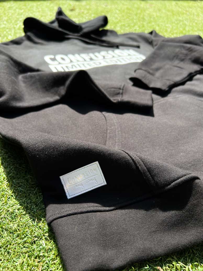 CONFUSION LIMITED EDITION BLACK HOODIE