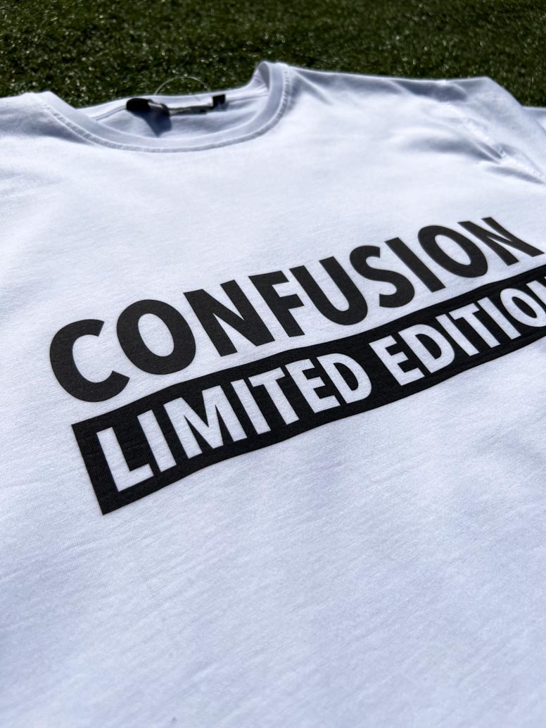 CONFUSION LIMITED EDITION WHITE TSHIRT