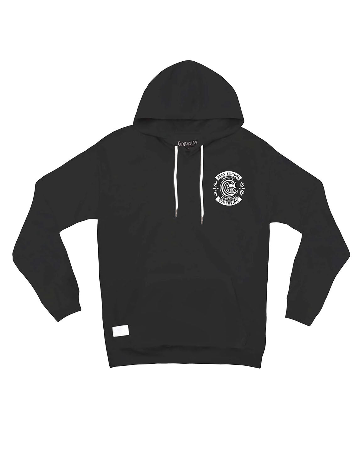 STAY STRONG BLACK HOODIE