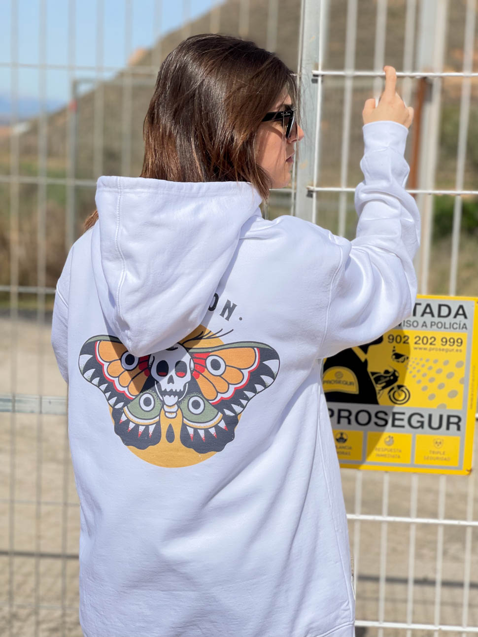 TARA WITCH WHITE HOODIE LIMITED EDITION