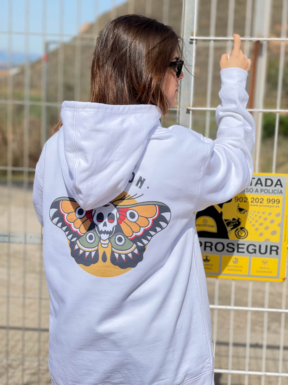 TARA WITCH WHITE HOODIE LIMITED EDITION