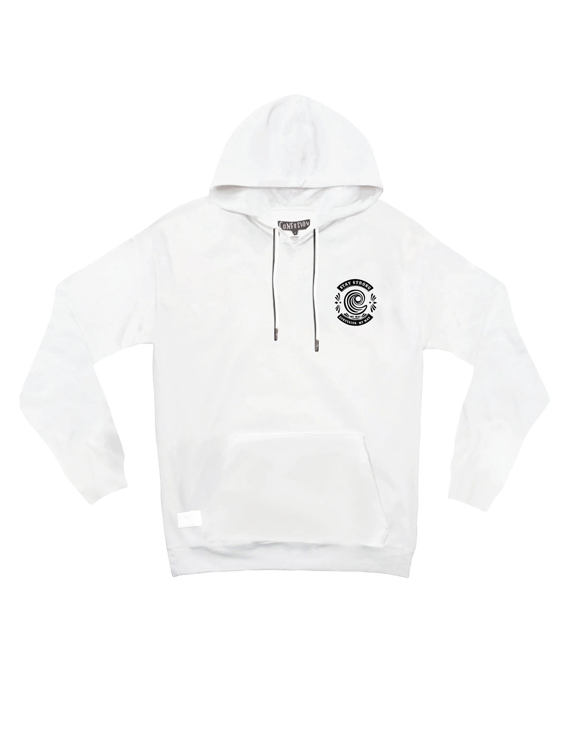 STAY STRONG WHITE HOODIE