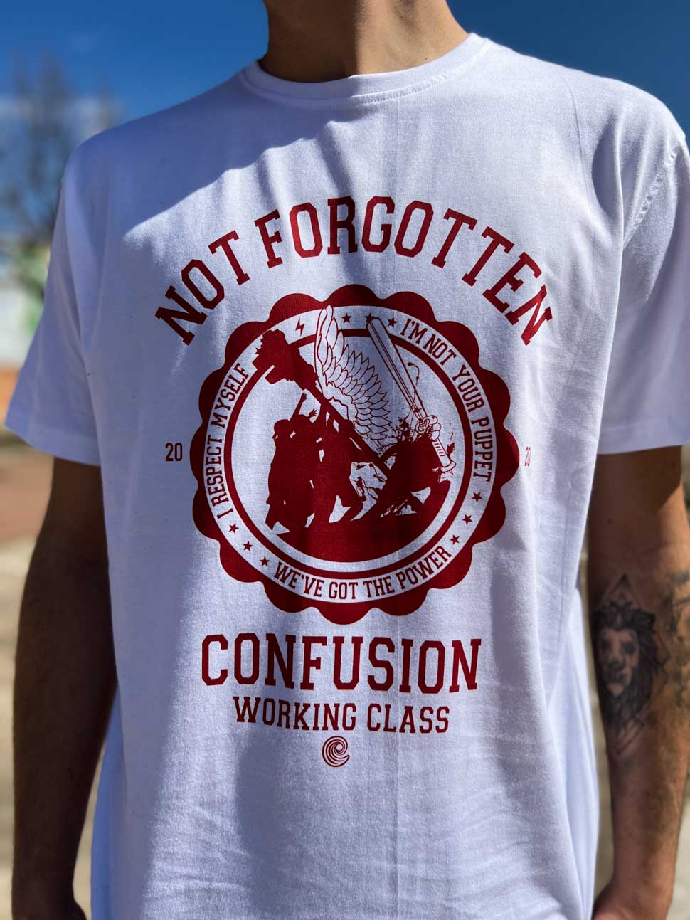 NOT FORGOTTEN WHITE TSHIRT LIMITED EDITION